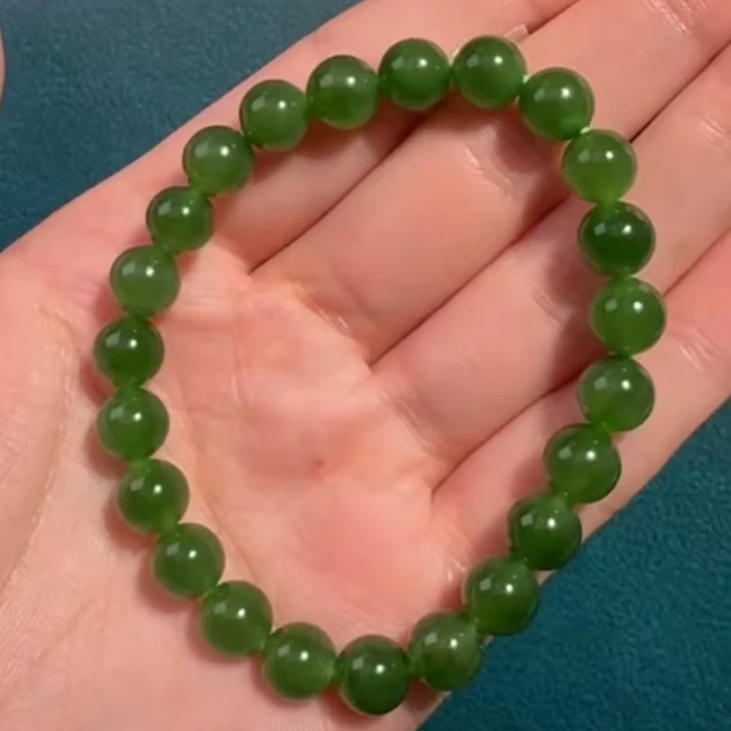 和田玉碧玉手串精美