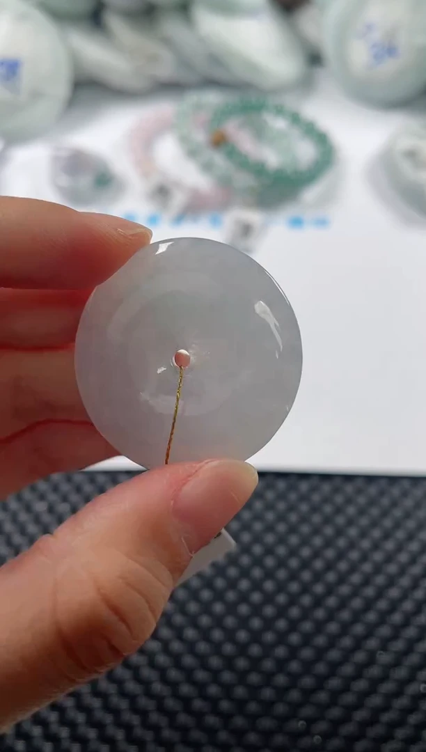 颈饰未镶嵌翡翠基地发货H 7632 平安扣