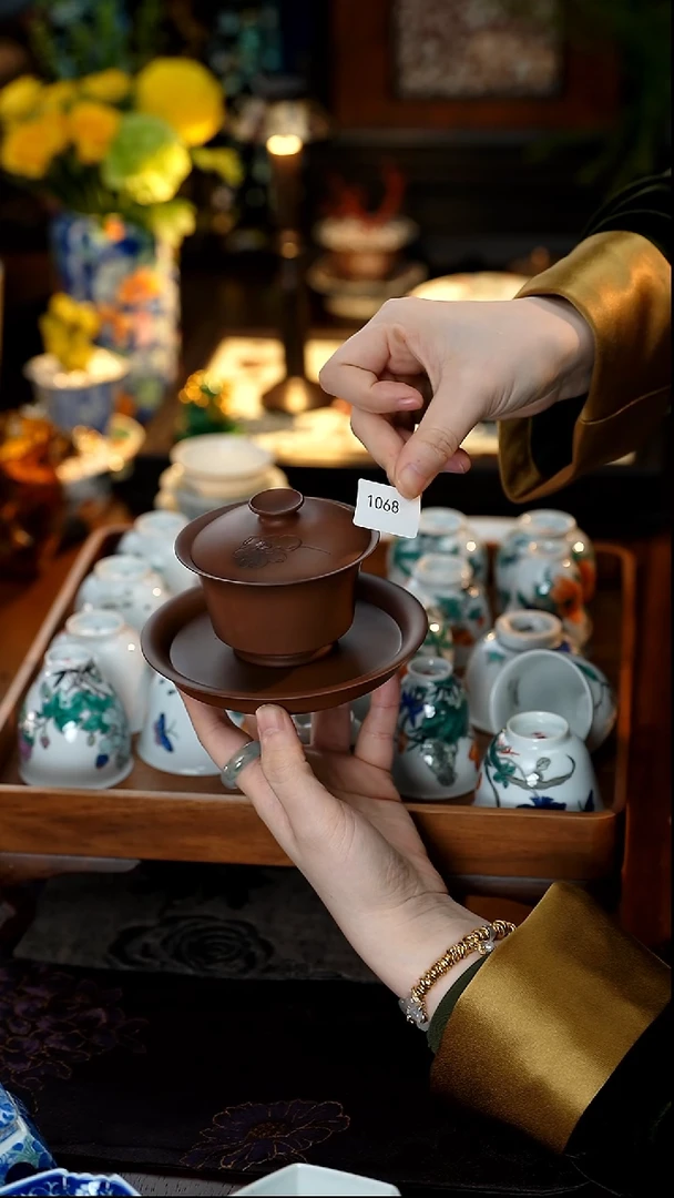 H***n雲梦茶器紫陶盖碗1068