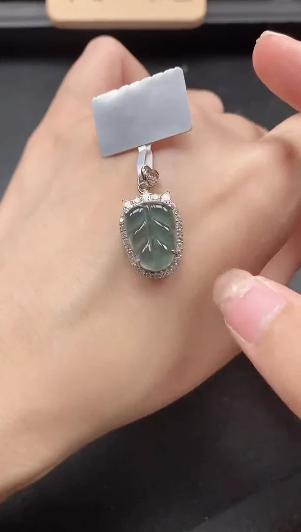 翡翠戒指银S925镶嵌51511