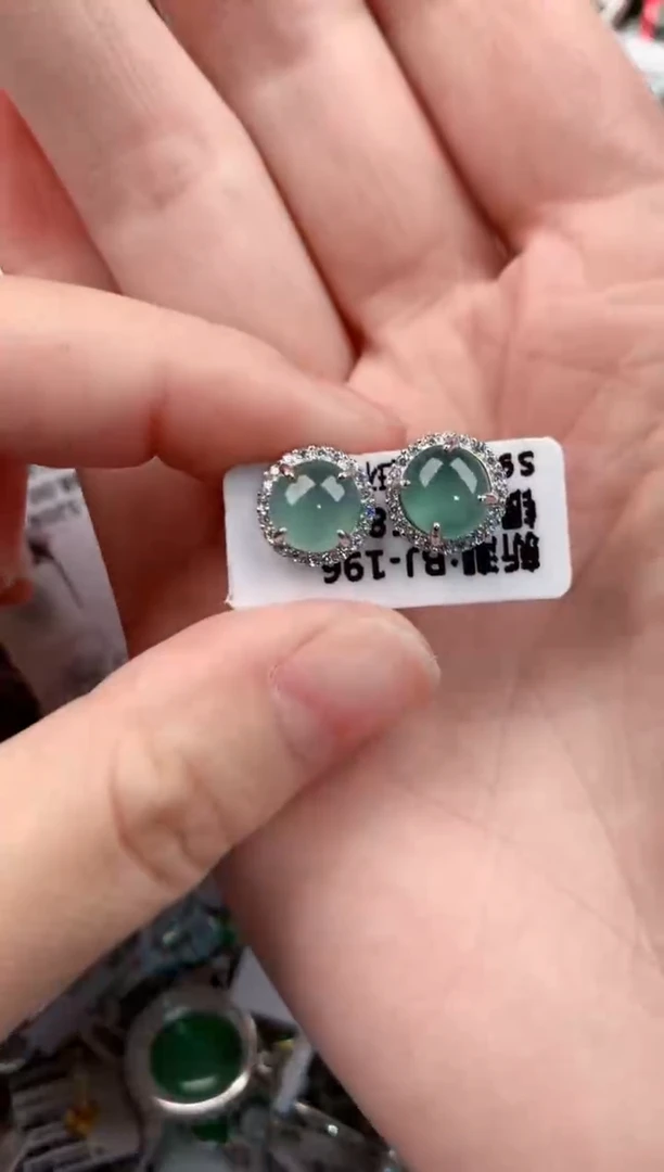 银S925镶嵌戒指翡翠8888----5