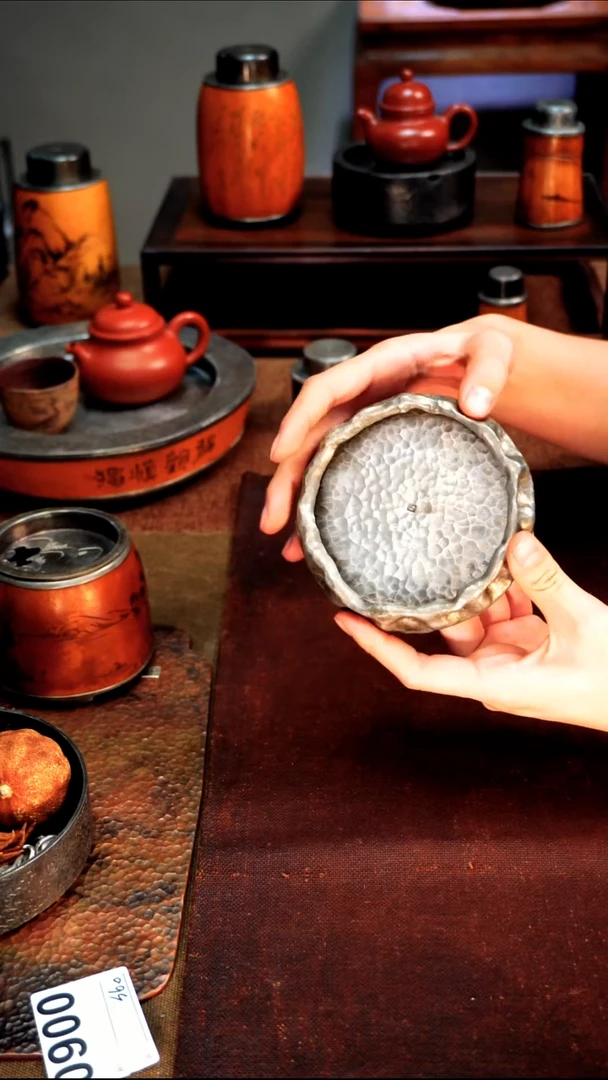 0906纯锡厚款壶承茶盘10.5*2