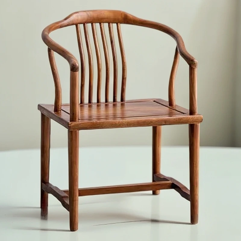 南美胡桃木圈椅新中式全实木茶椅太师椅家用简约茶桌椅子实木椅