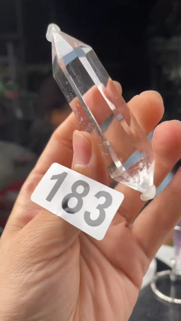 未镶嵌水晶大型摆件（非配饰）白水晶双尖柱子183