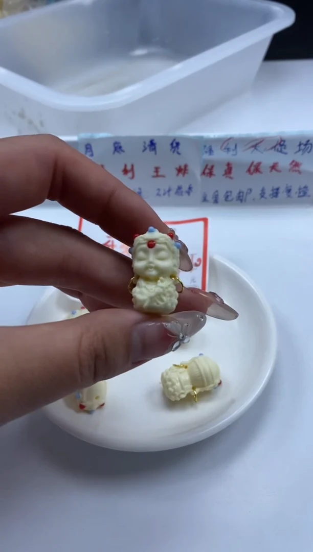 檀香木散珠w2415牙牙度母25*12mm*1个