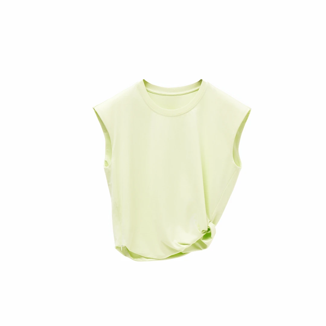 【深圳南油高货】时尚修身设计感无袖T恤  YA71FT4375