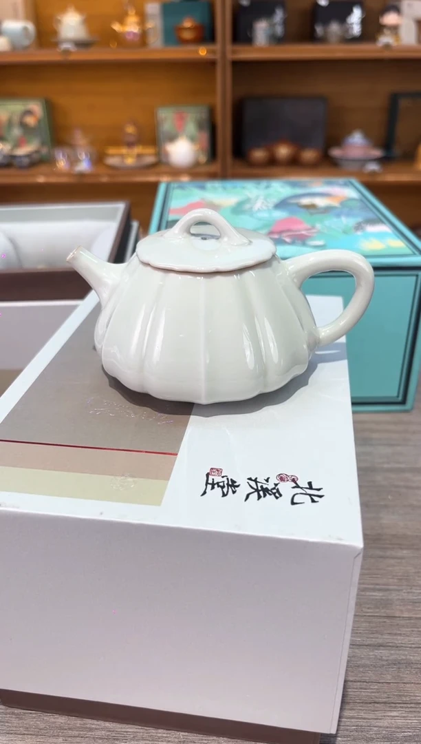 【闪购商品】筋纹石瓢亮面茶具