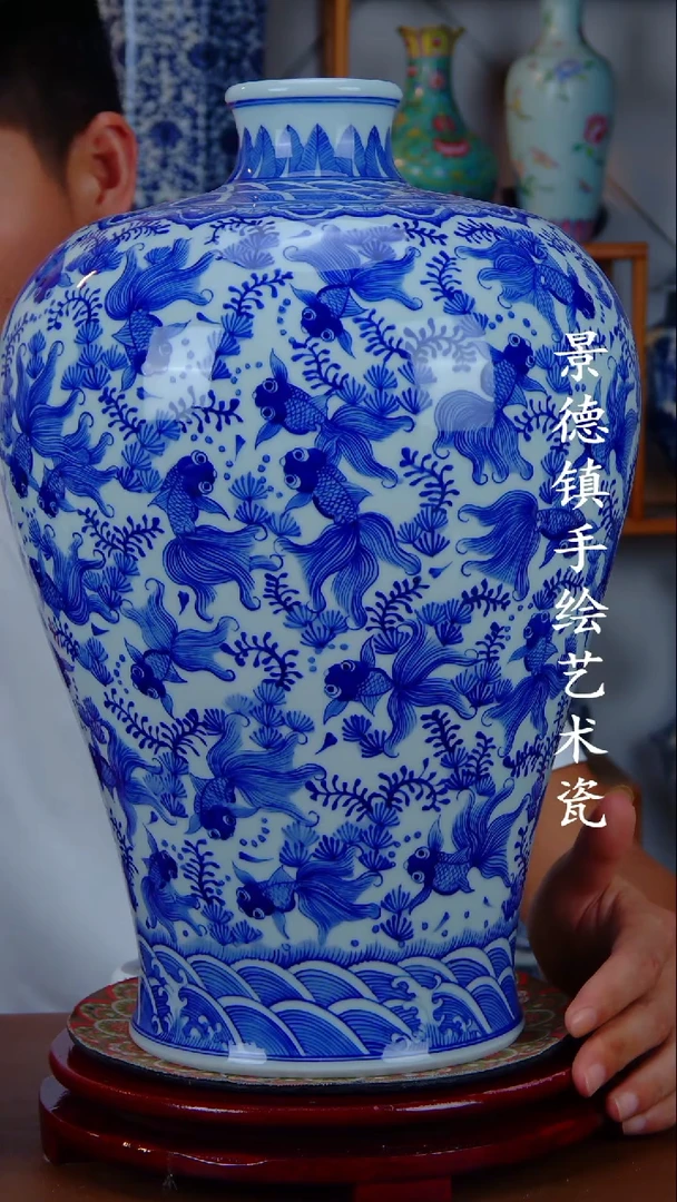 现代景德镇手工手绘陶瓷摆件68