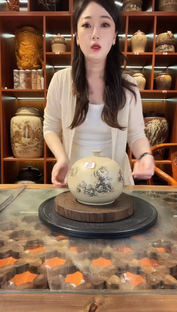 罐云南建水紫陶白泥小茶罐@68