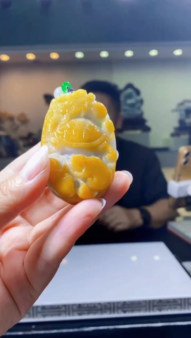 翡翠未镶嵌颈饰LL翡翠吊坠10-12