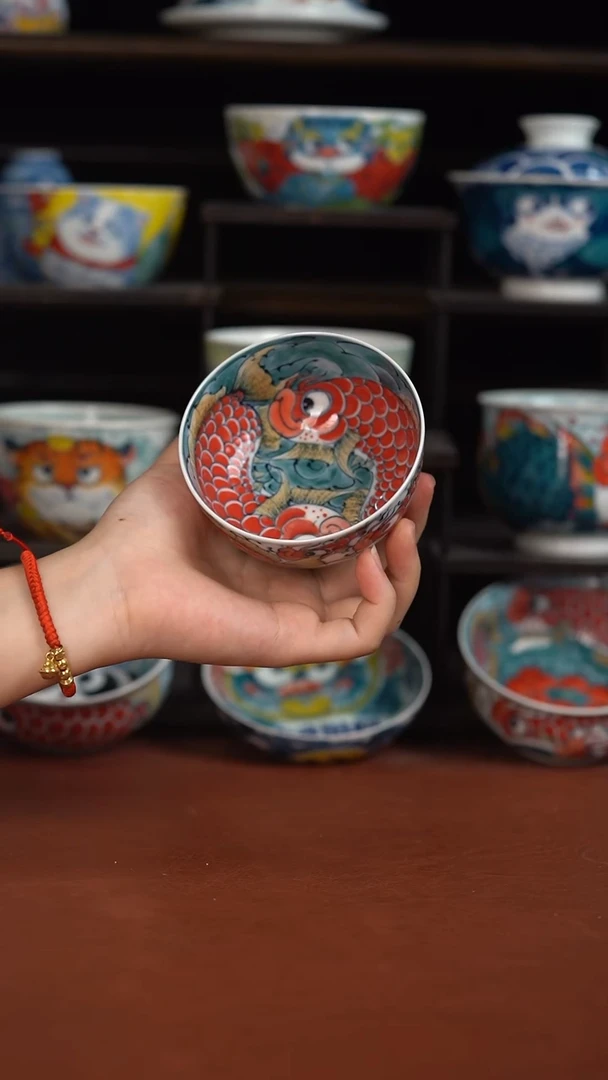 老师作品九鱼水缸杯（宠粉福利）