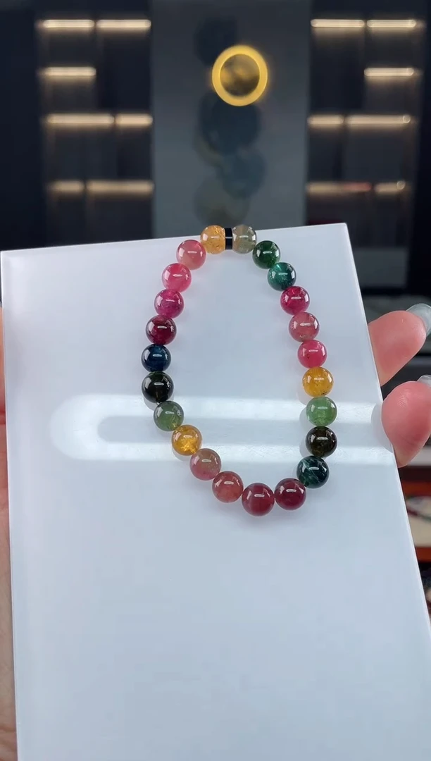 单圈手串未镶嵌碧玺（多样性发一条）T