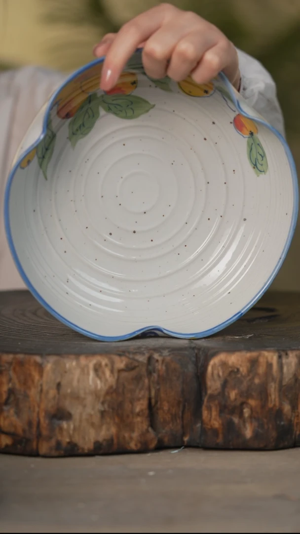 瓷片景德镇高温釉下彩可微波烤箱洗碗机