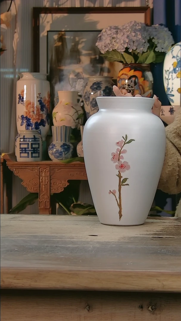 【闪购商品】瓷片景德镇纯手工釉下彩精品花瓶