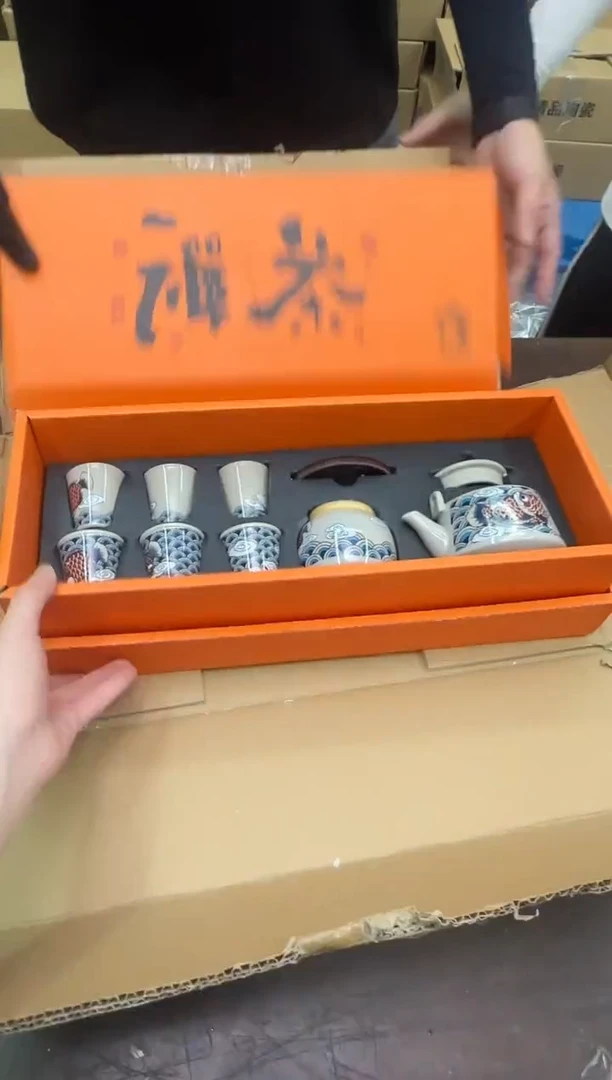 瓷片小强茶具套装