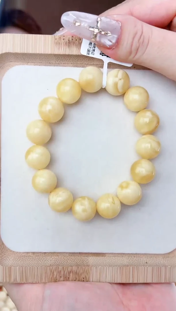 裸石蜜蜡未镶嵌手串