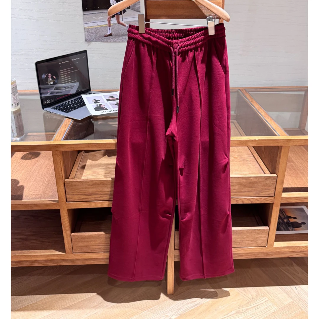 【no退no换 谨慎下单】松紧腰系带直筒休闲裤 W63356