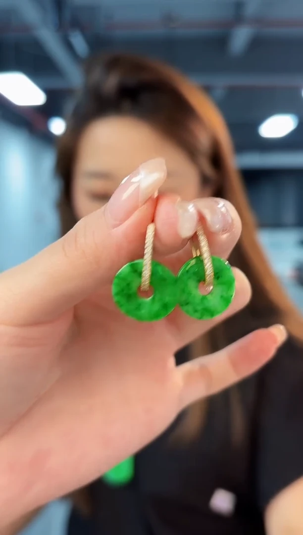 翡翠未镶嵌耳饰含大耳包/多样性发货/一对