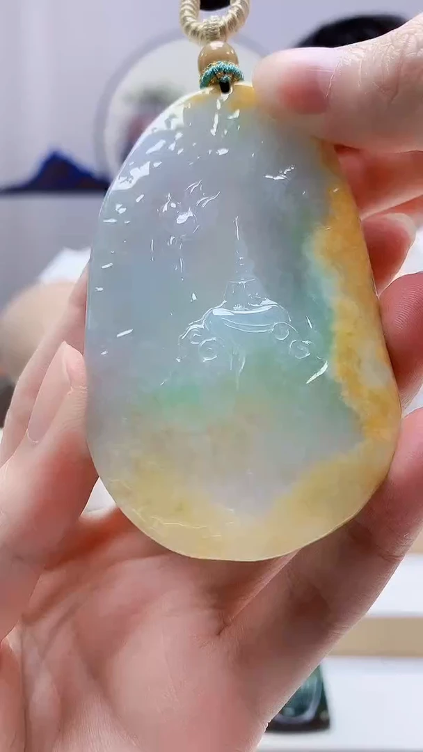 未镶嵌定制翡翠5028zm-毛货挂件18