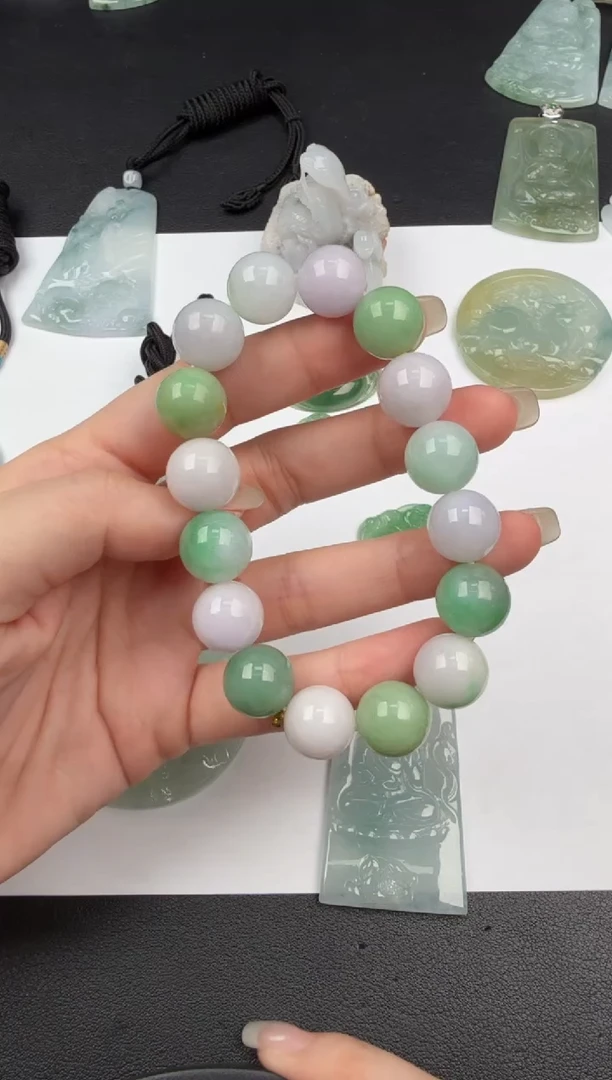 未镶嵌手串翡翠翡翠饰品-121