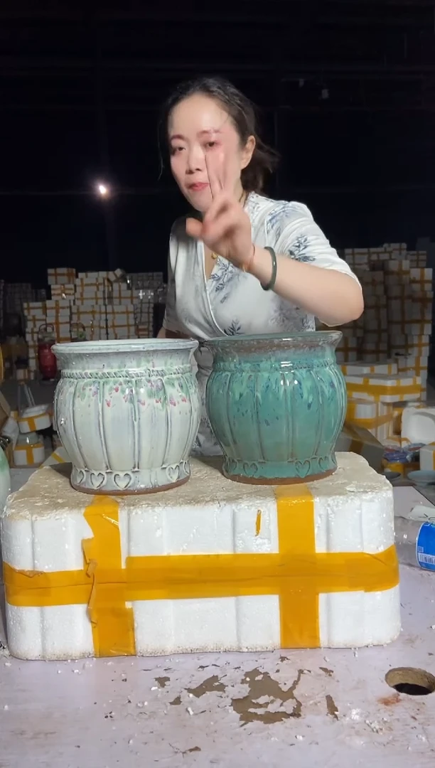 宜兴紫砂粗陶花盆18/19