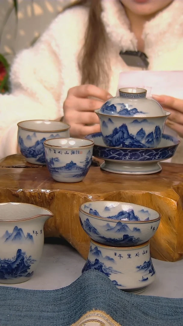 【闪购商品】简装家用款10件套 陶瓷家用茶具系列