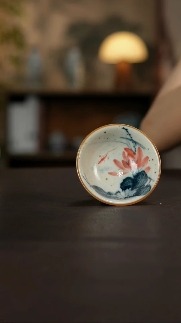 杯景德镇陶瓷杯碗柴烧多人