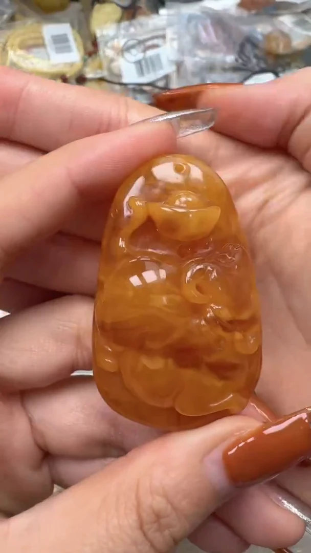 裸石琥珀未镶嵌如图