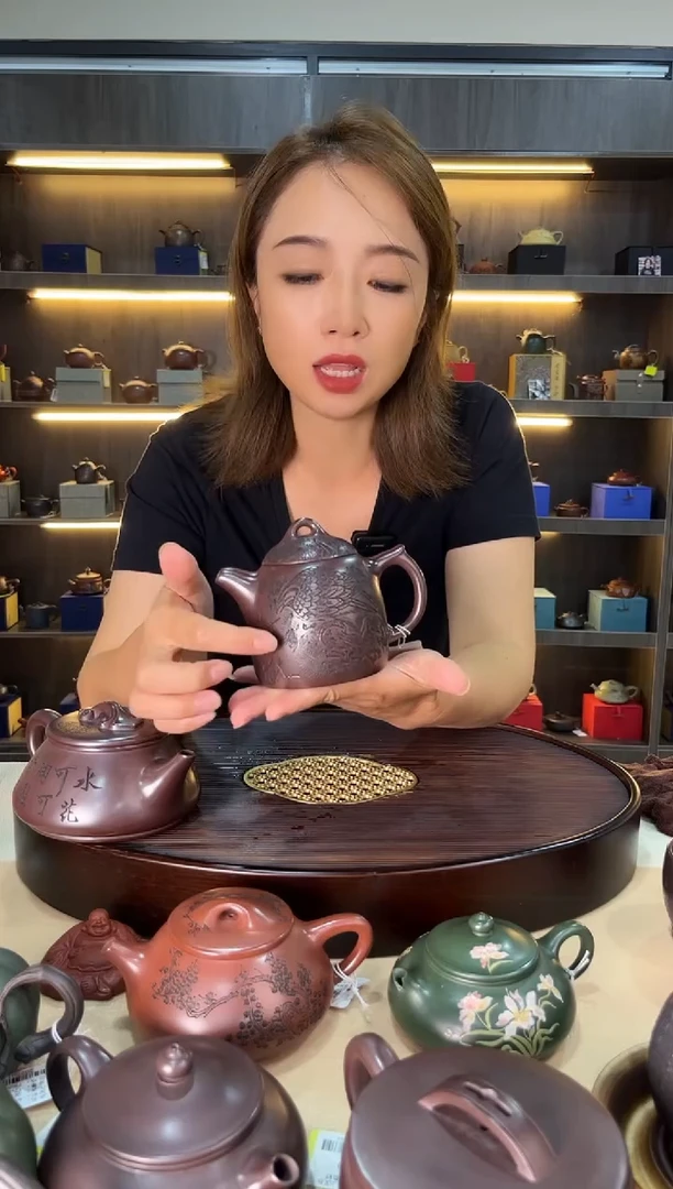 茶壶紫砂大鹏展翅秦权 石红 汪庆龙