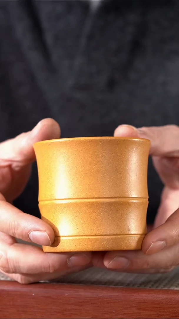 茶杯紫砂黄金段主人杯