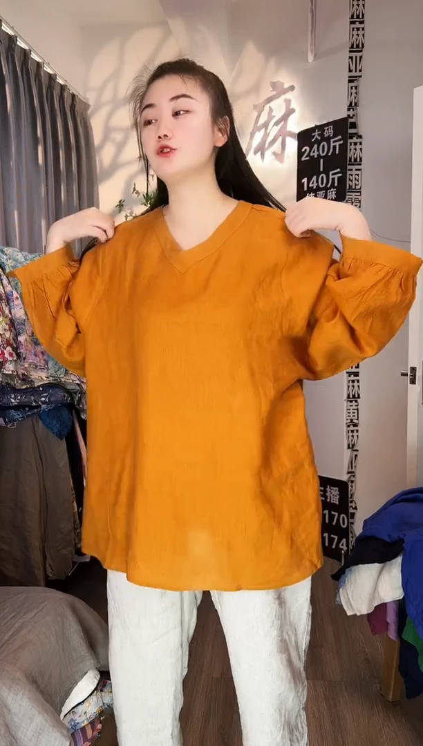 亚麻汉麻苎麻大码女装。