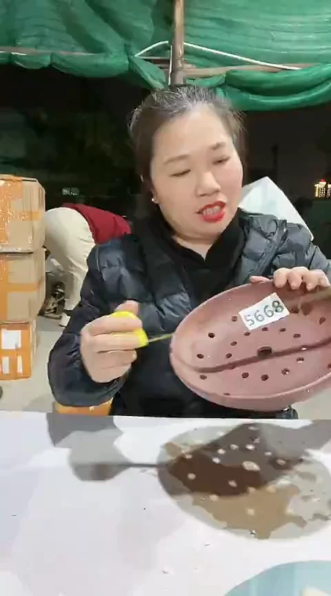 陶5668大瑕疵裂紫砂蒸架