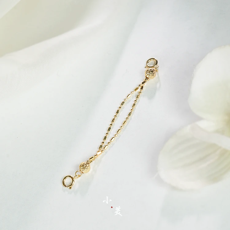 18K金菠萝珠双层延长链 G8790