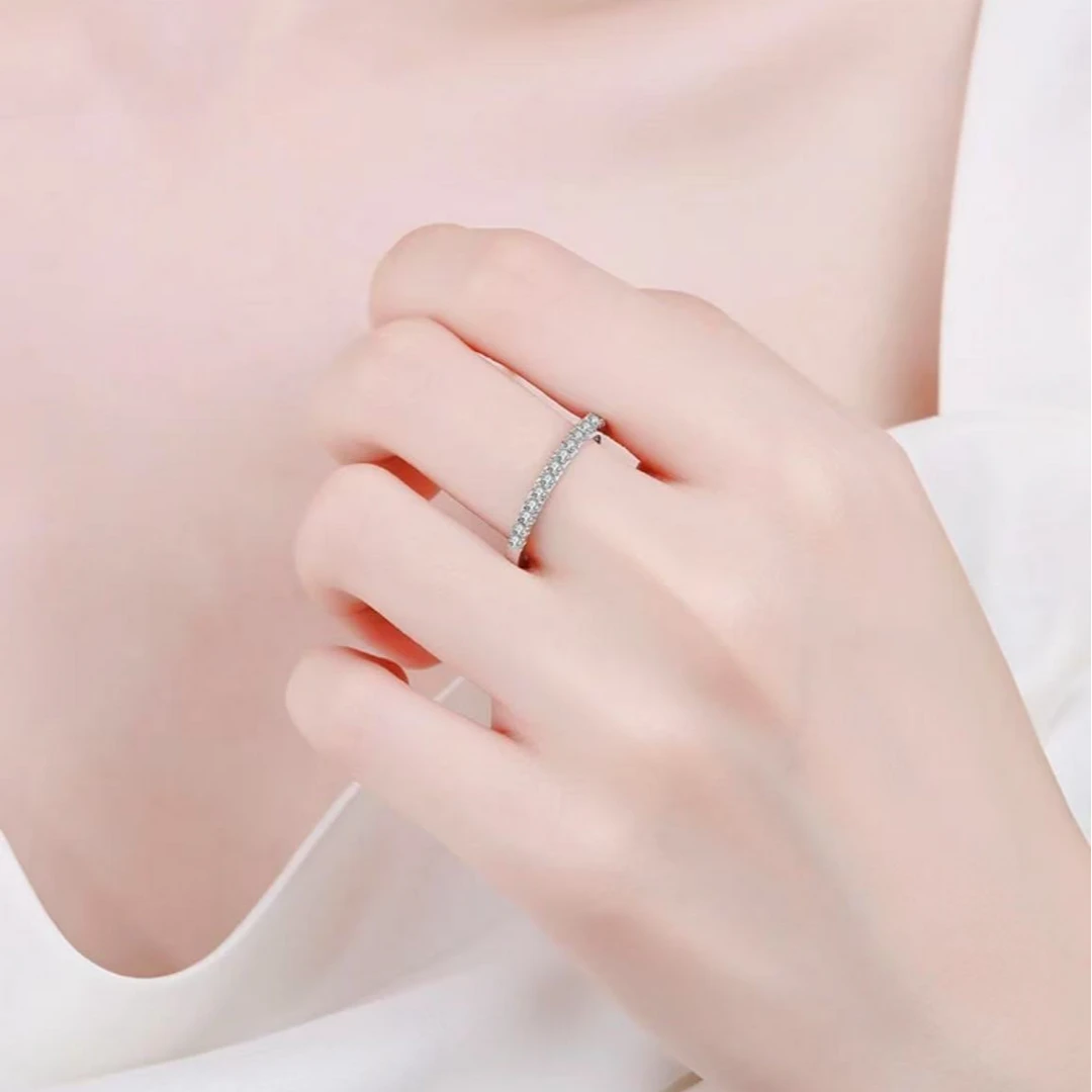 NFZX 时尚百搭细款PP戒指