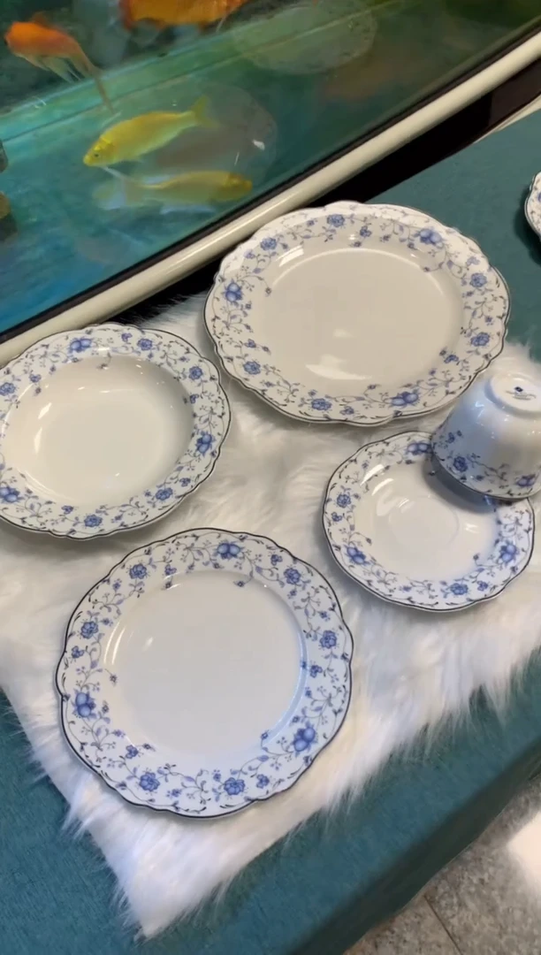 【闪购商品】瓷片陶瓷原单CC020餐具五件套