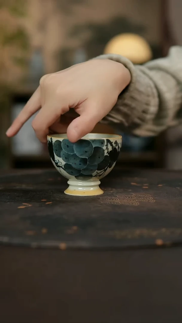 景德镇陶瓷杯碗柴烧多人