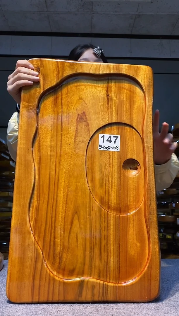 实木原木茶盘 一物一拍(不含配件）