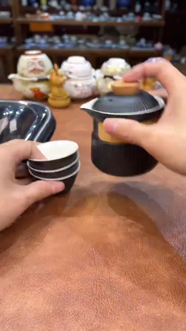 真的很便宜会开片的旅行茶具