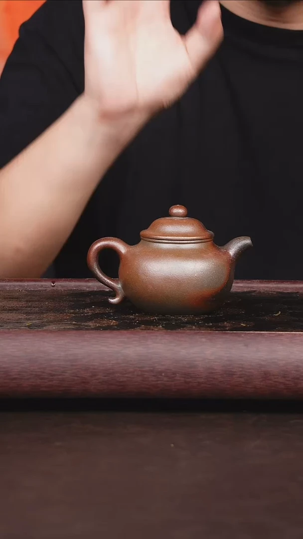茶壶紫砂柴烧 莲子