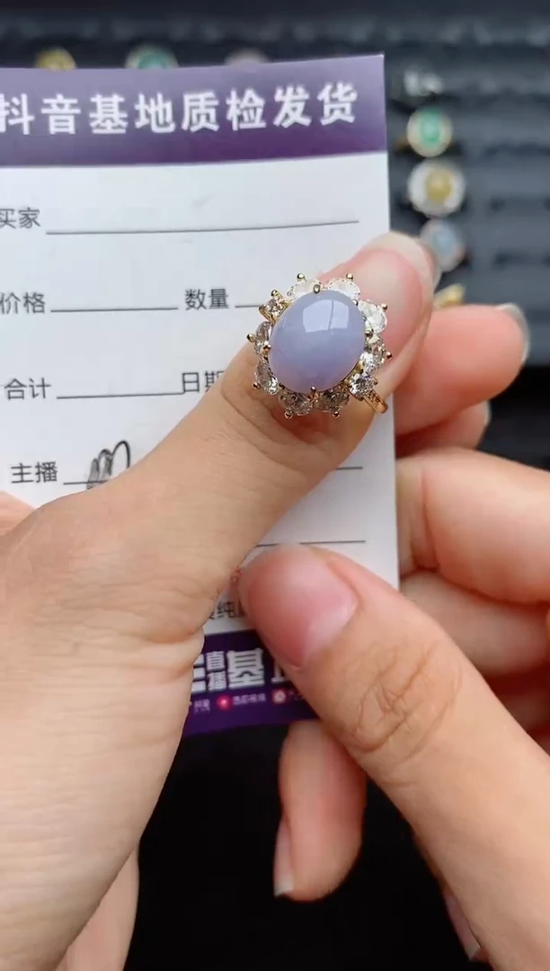 银S925镶嵌戒指翡翠....