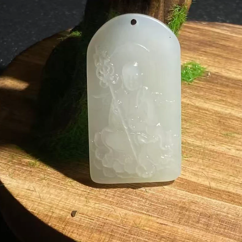 和田玉法相吊坠D033