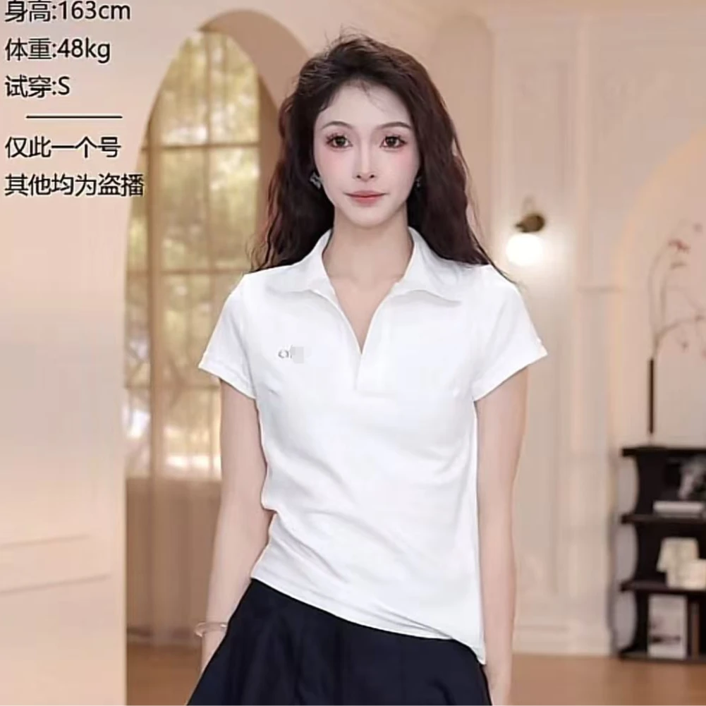 【YANYAN】夏季百搭纯色polo字母短袖T恤YY-3526