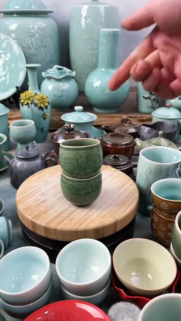 【闪购商品】2个 特价 微瑕 慧仙青瓷