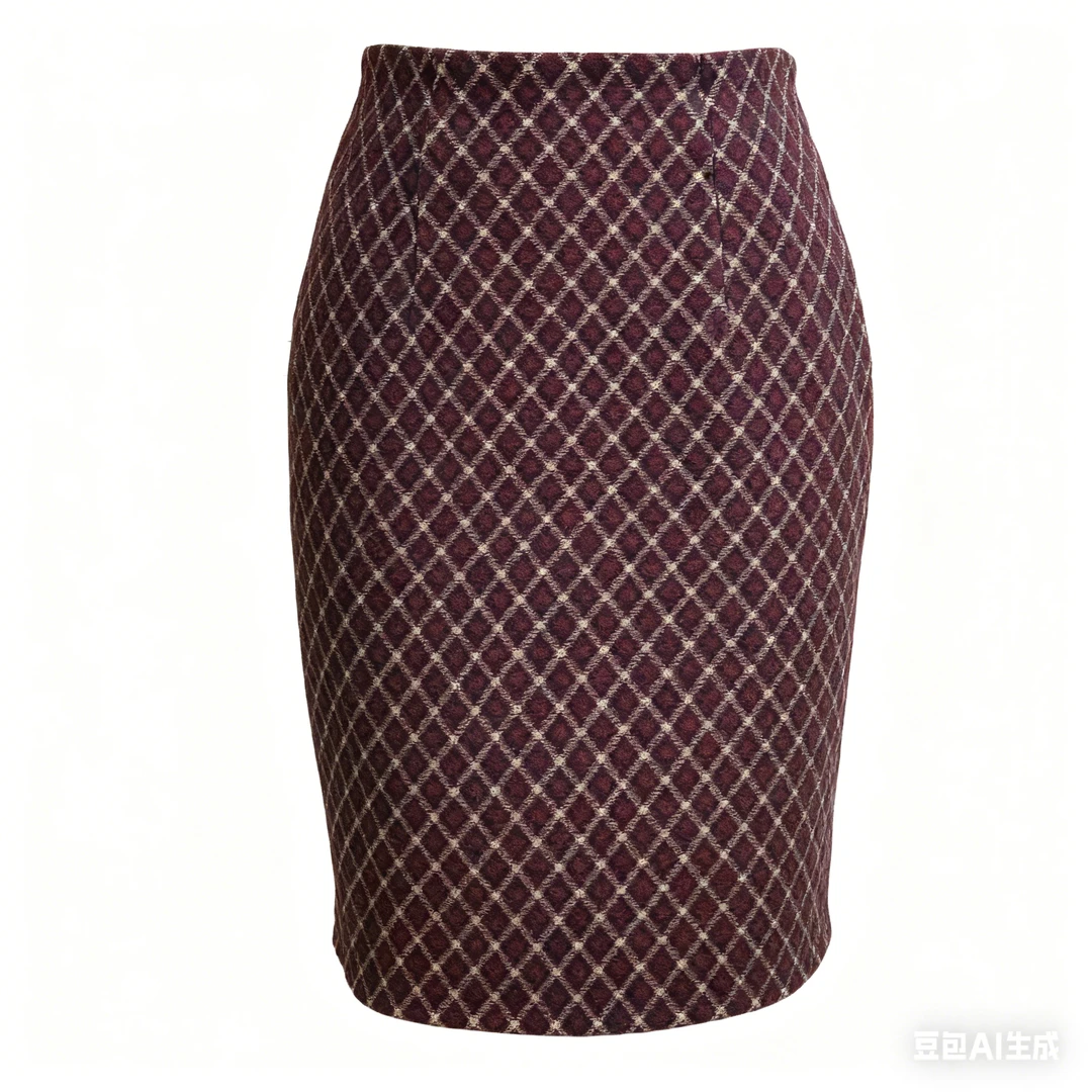 时尚百搭秋冬款格子半身裙