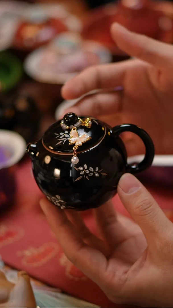 【闪购商品】酱釉西施壶+提溜提溜