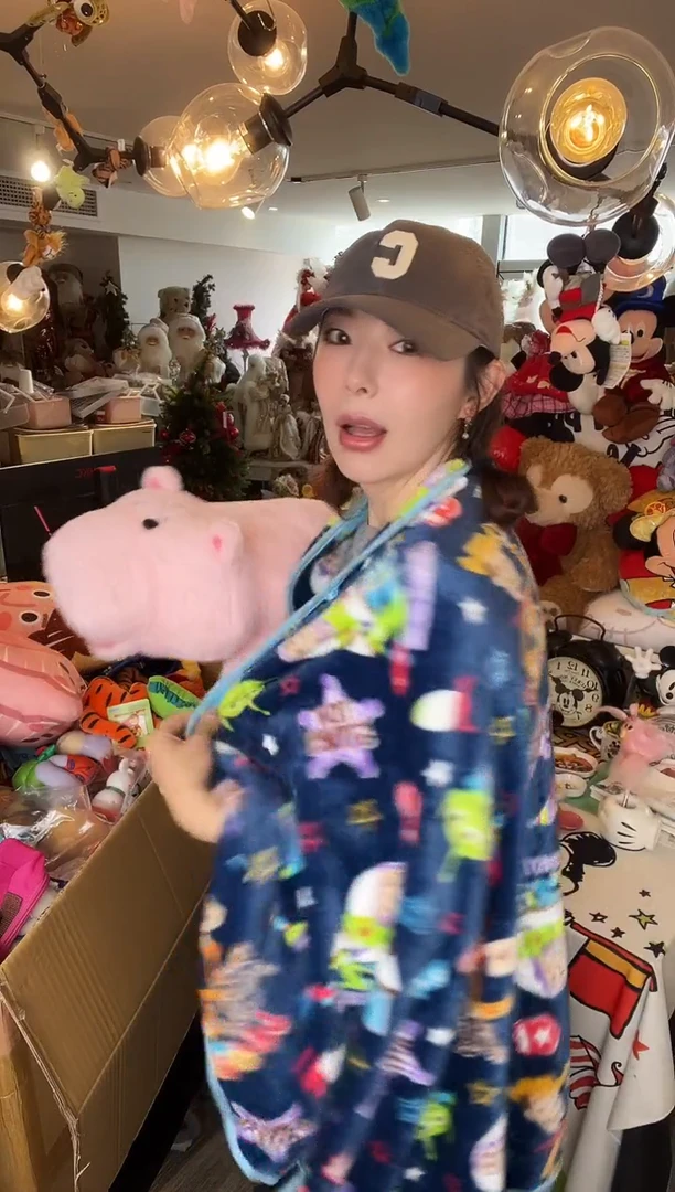 毛绒13火腿猪毯子