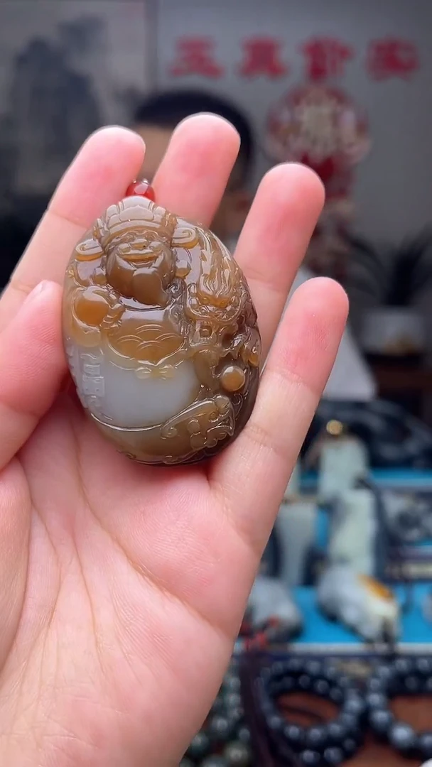 和田玉未镶嵌挂件1