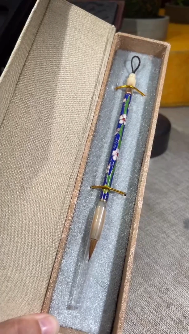 【闪购商品】砚乡姐妹甄选福利景泰蓝毛笔