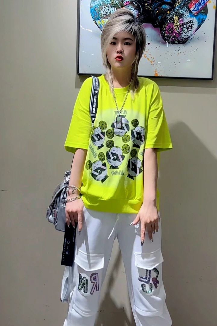 潮牌新品夏款圆领卫衣显瘦百搭宽松短袖