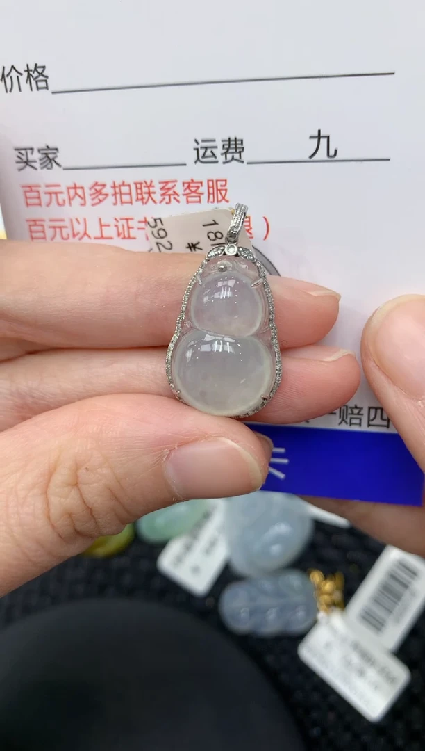 【闪购商品】翡翠颈饰18K金镶嵌11111111